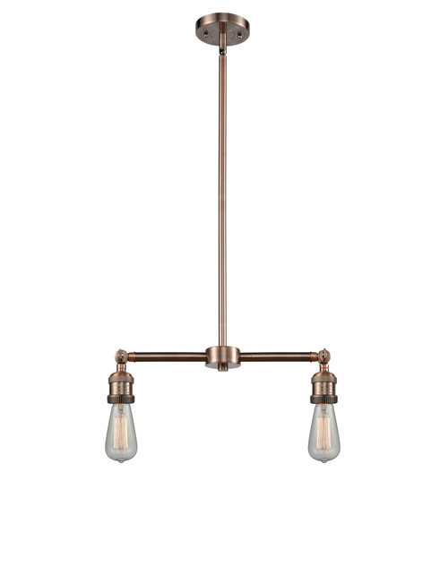 INNOVATIONS 209-AC-G208-12 Beacon 2-Light Island Light Antique Copper