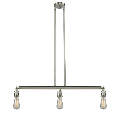 INNOVATIONS 213-SN-G208-10 Beacon 3-Light Island Light Brushed Satin Nickel