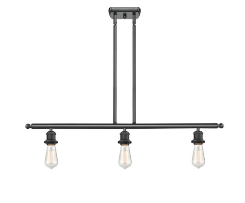 INNOVATIONS 516-3I-BK-G128-10 Athens 3-Light Island Light Matte Black