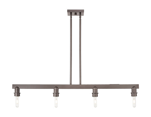 INNOVATIONS 716-4I-OB-G1217-8WV White Venetian 4-Light Island Light Oil Rubbed Bronze