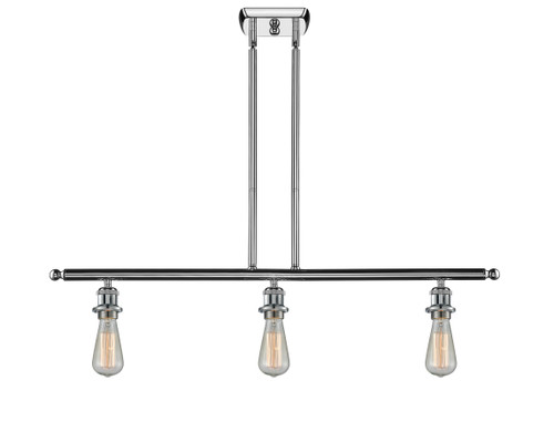 INNOVATIONS 516-3I-PC-G559-8GWH Bridal Veil 3-Light Island Light Polished Chrome