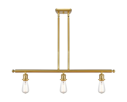 INNOVATIONS 516-3I-SG-G559-8BL Bridal Veil 3-Light Island Light Satin Gold