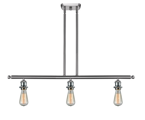 INNOVATIONS 516-3I-SN-G559-12SM Bridal Veil 3-Light Island Light Brushed Satin Nickel