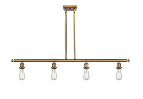 INNOVATIONS 516-4I-BB-G559-12SDY Bridal Veil 4-Light Island Light Brushed Brass