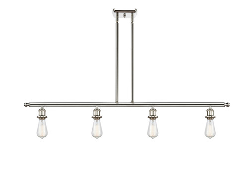 INNOVATIONS 516-4I-PN-G559-12CL Bridal Veil 4-Light Island Light Polished Nickel