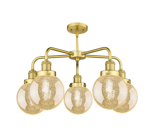 INNOVATIONS 916-5CR-SG-G208-6 Beacon 5-Light Chandelier Satin Gold