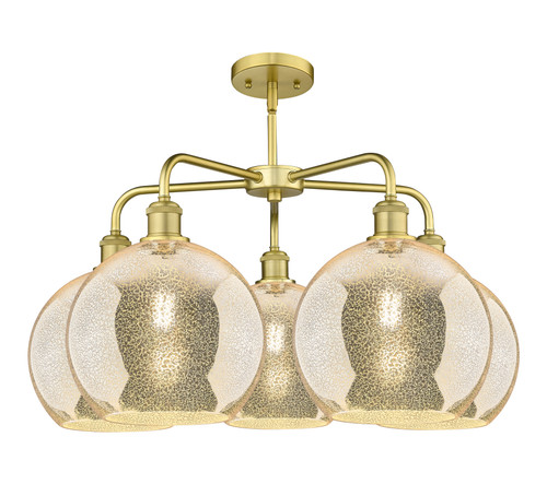 INNOVATIONS 516-5CR-SG-G128-10 Athens 5-Light Chandelier Satin Gold