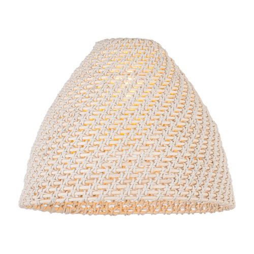 INNOVATIONS 716-1C-BB-NBD-16-NAT Bristol Natural 1-Light Semi-Flush Mount Brushed Brass