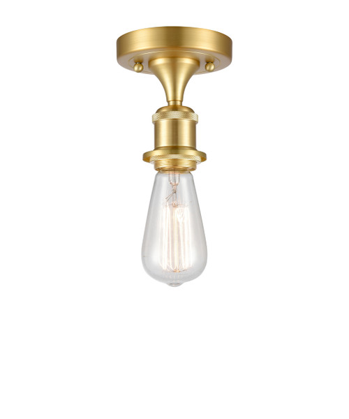 INNOVATIONS 916-1C-SG-M13-SG Appalachian 1-Light Semi-Flush Mount Satin Gold