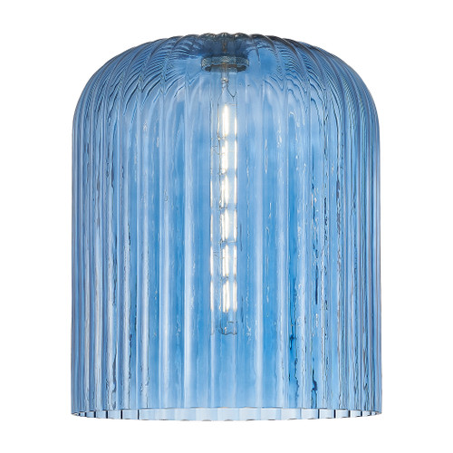 INNOVATIONS 716-1C-PN-G559-12BL Bridal Veil 1-Light Semi-Flush Mount Polished Nickel