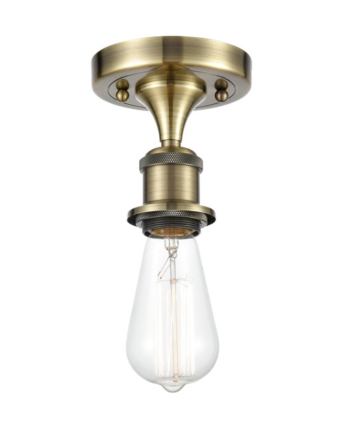INNOVATIONS 616-1F-AB-G559-12CL Bridal Veil 1-Light Semi-Flush Mount Antique Brass