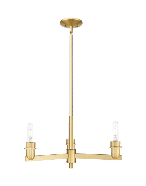 INNOVATIONS 716-3CR-SG-NBD2-75-NAT Natural Ballston Dome 3-Light Flush Mount Satin Gold