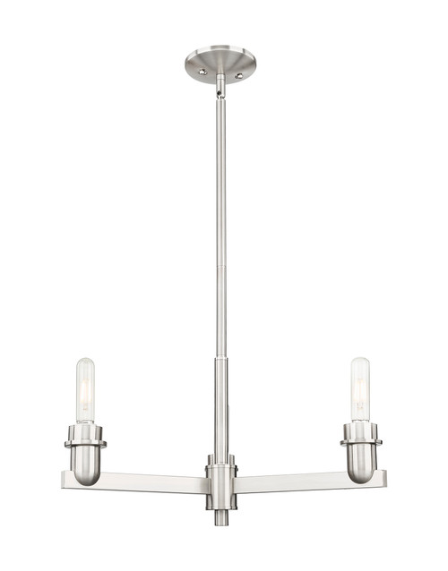 INNOVATIONS 716-3CR-SN-G559-8CL Bridal Veil 3-Light Flush Mount Satin Nickel