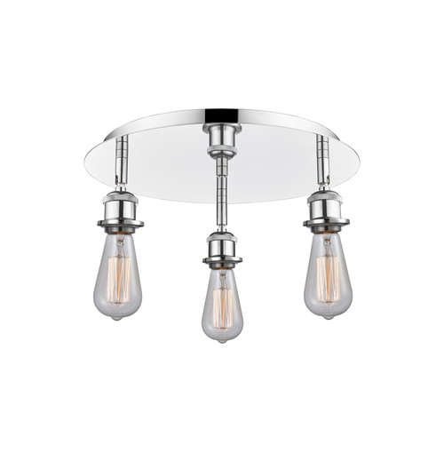 INNOVATIONS 916-3C-PC-G208-8 Beacon 3-Light Flush Mount Polished Chrome