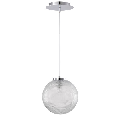 WAREHOUSE OF TIFFANY'S MD245/1CH Sokix 9.8 in. 1-Light Indoor Chrome Finish Pendant Light WAREHOUSE OF TIFFANY'S MD245/1CH Sokix 9.8 in. 1-Light Indoor Chrome Finish Pendant Light