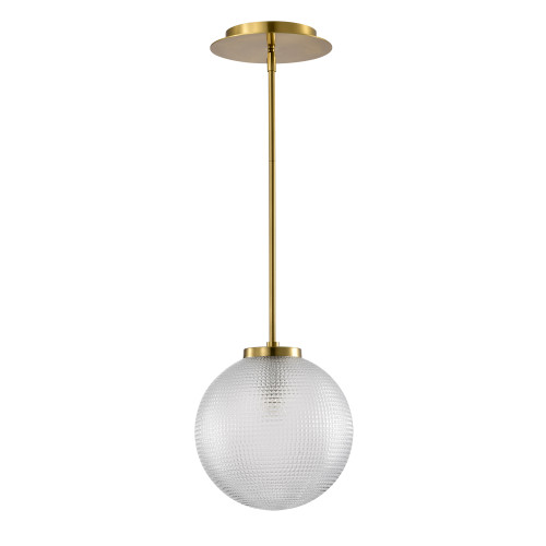 WAREHOUSE OF TIFFANY'S MD245/1BS Sokix 9.8 in. 1-Light Indoor Brass Finish Pendant Light