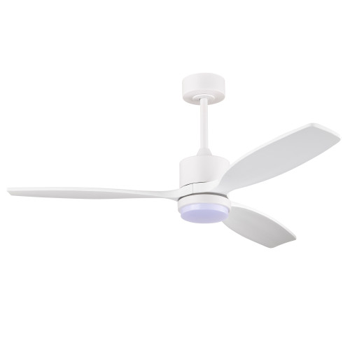 WAREHOUSE OF TIFFANY'S AW02W06WH Yerma 52 in. 1-Light Indoor White Finish Ceiling Fan with Light Kit WAREHOUSE OF TIFFANY'S AW02W06WH Yerma 52 in. 1-Light Indoor White Finish Ceiling Fan with Light Kit