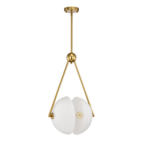 WAREHOUSE OF TIFFANY'S MD298/2BS Gethra 16.9 in. 2-Light Indoor Brass Finish Chandelier