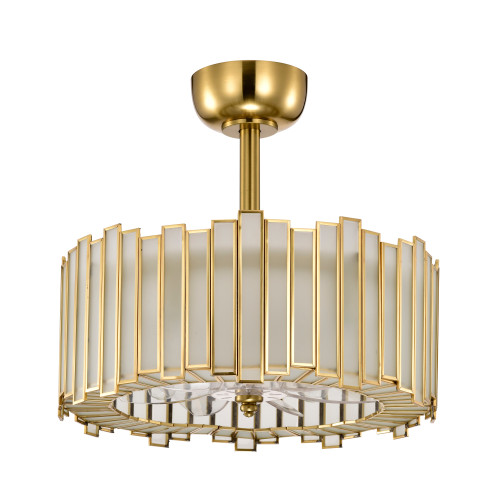 WAREHOUSE OF TIFFANY'S DW10W28BS Walda 17.7 in. 6-Light Indoor Brass Finish Ceiling Fan with Light Kit WAREHOUSE OF TIFFANY'S DW10W28BS Walda 17.7 in. 6-Light Indoor Brass Finish Ceiling Fan with Light Kit