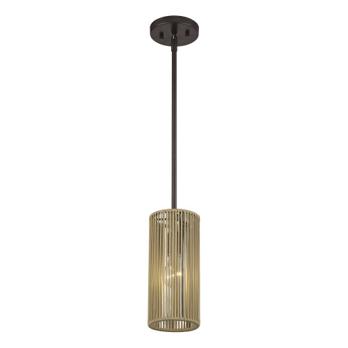 LIVEX LIGHTING 53151-92 1 Light English Bronze Mini Pendant