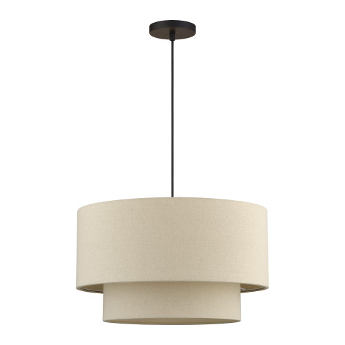 LIVEX LIGHTING 58874-07 3 Light Bronze Pendant