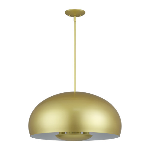LIVEX LIGHTING 51518-33 4 Light Soft Gold Pendant