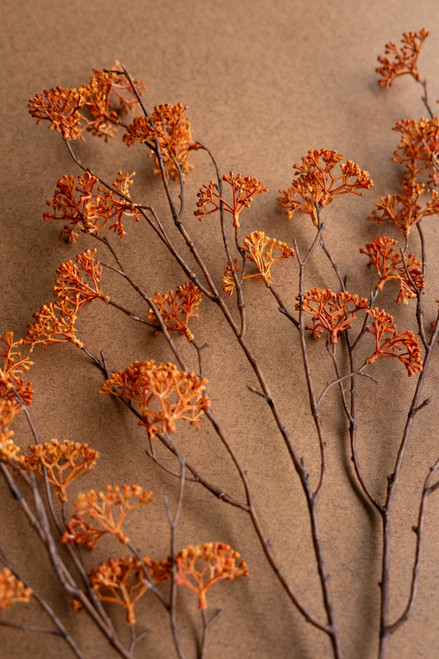 KALALOU CHAL1058 ARTIFICIAL RICE FLOWER STEM - RUST