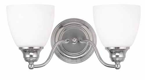 LIVEX LIGHTING 13672-05 Somerville 2-Light Bath Light, Chrome