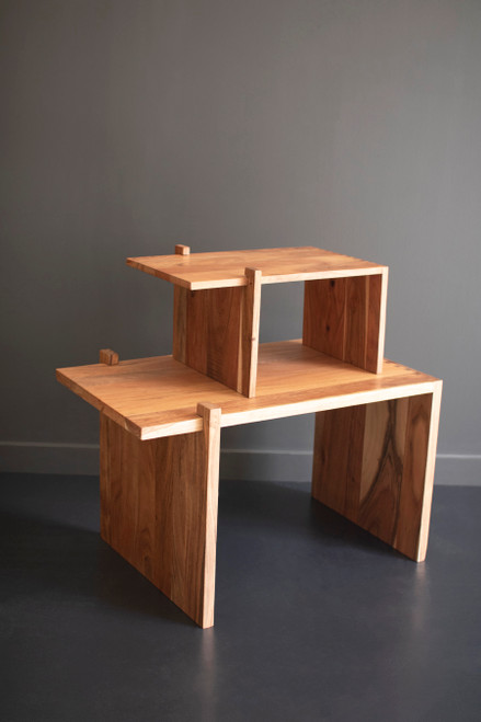 KALALOU NRAH1043 ACACIA WOOD ADJUSTABLE RISER