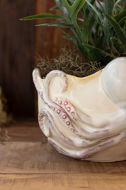 KALALOU CHN1404 CERAMIC OCTOPUS VASE