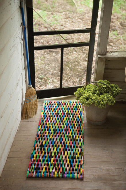 KALALOU PML1001K RECYCLED FLIP FLOP LARGE DOOR MAT