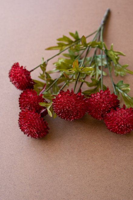 KALALOU CHAL1002 BUNDLE OF SEVEN  ARTIFICIAL DALHIAS - RED