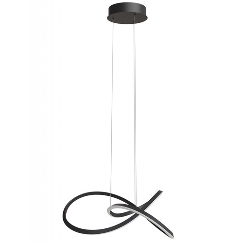 AVENUE LIGHTING HF5069-BK Windsor 32"W Spiral Ring 5-CCT LED Pendant in Black