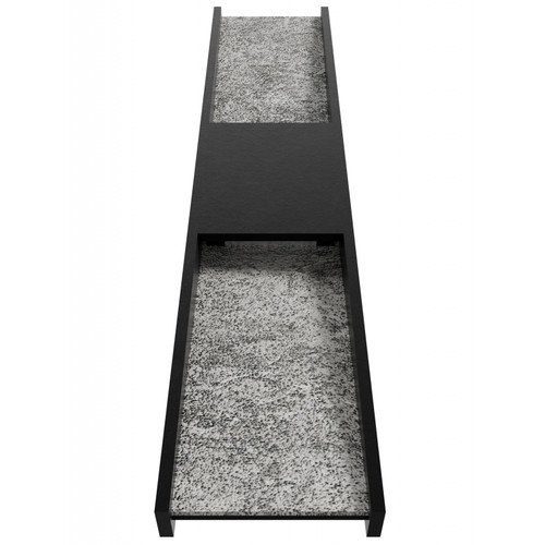 AVENUE LIGHTING AV5624-BLK Avenue Outdoor 24"H Rectangular Panel LED Wall Sconce in Black Natural Stone