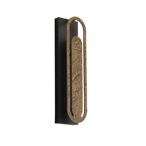 AVENUE LIGHTING AV10017-DBZ Avenue Outdoor 19"H 3-CCT LED Wall Sconce in Dark Bronze/Copper Textured
