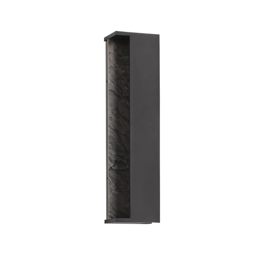 AVENUE LIGHTING AV10041-DBZ Avenue Outdoor 19"H Open Side Panel 3-CCT LED Wall Sconce in Dark Bronze/Textured Grey