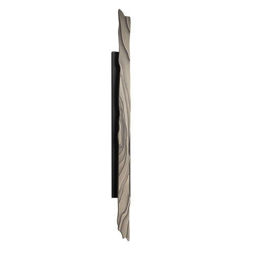 AVENUE LIGHTING AV10034-DBZ Avenue Outdoor 56"H Textured 3-CCT LED Wall Sconce in Dark Bronze/Faux Gold Woodgrain