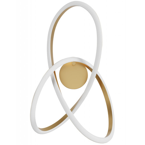 AVENUE LIGHTING HF5080-GB Windsor 22"W Spiral Ring 5-CCT LED Wall Sconce in Golden Bronze