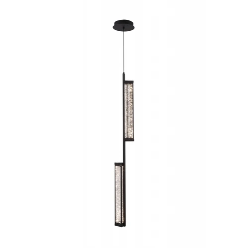 AVENUE LIGHTING HF7180-BK Metropole 2-Light 43"H Pendant in Matte Black