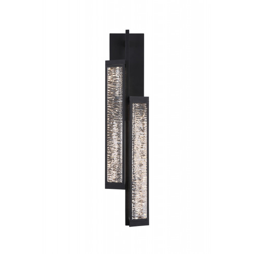 AVENUE LIGHTING HF7182-BK Metropole 2-Light 26"H LED Wall Sconce in Matte Black
