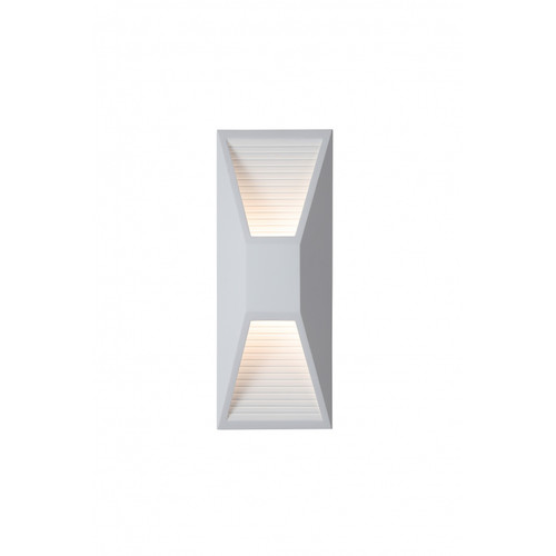 AVENUE LIGHTING HF1377-WHT Parker 18"H LED Wall Sconce in Paintable White Plaster