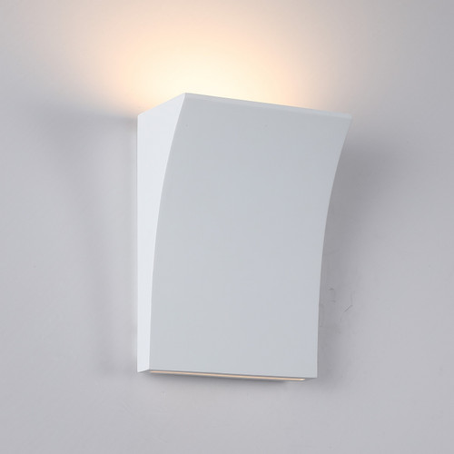AVENUE LIGHTING HF1378-WHT Parker 11"H LED Wall Sconce in Paintable White Plaster