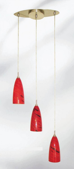 Swirling Mars Torpedo 3 Light Multi-Light Pendant Swirling Mars Torpedo 3 Light Multi-Light Pendant