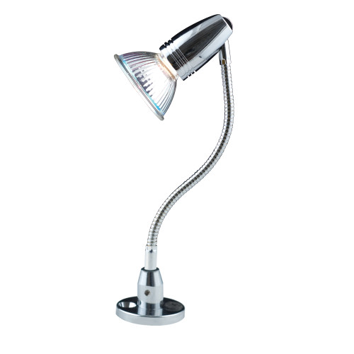 JESCO Lighting SP101-G06-CH SP 101 - VIVIAN - Adjustable spot with Gooseneck Stem (Powered with Remote Transformer(sold separately)), Chrome
