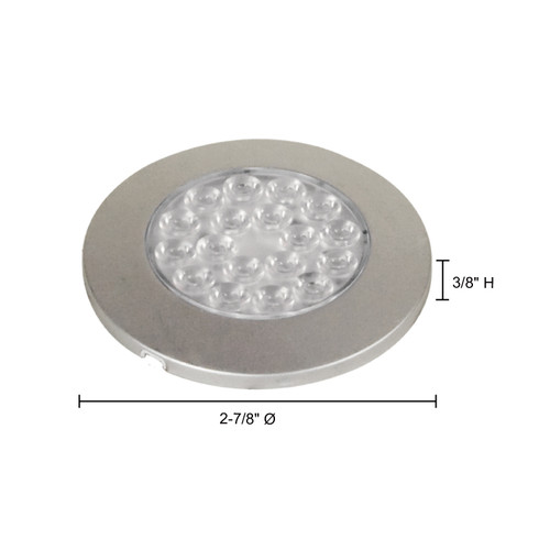 JESCO Lighting SD122CV3540-S 1.25W LED Orionis Surface Mount, 4500K, Silver