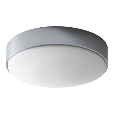 Oxygen Lighting 3-623-14-EM Journey - 10.1W 1 LED Flush Mount with Emergency-4.5 Inches Tall and 14 Inches Wide, Finish Color: Polished Chrome