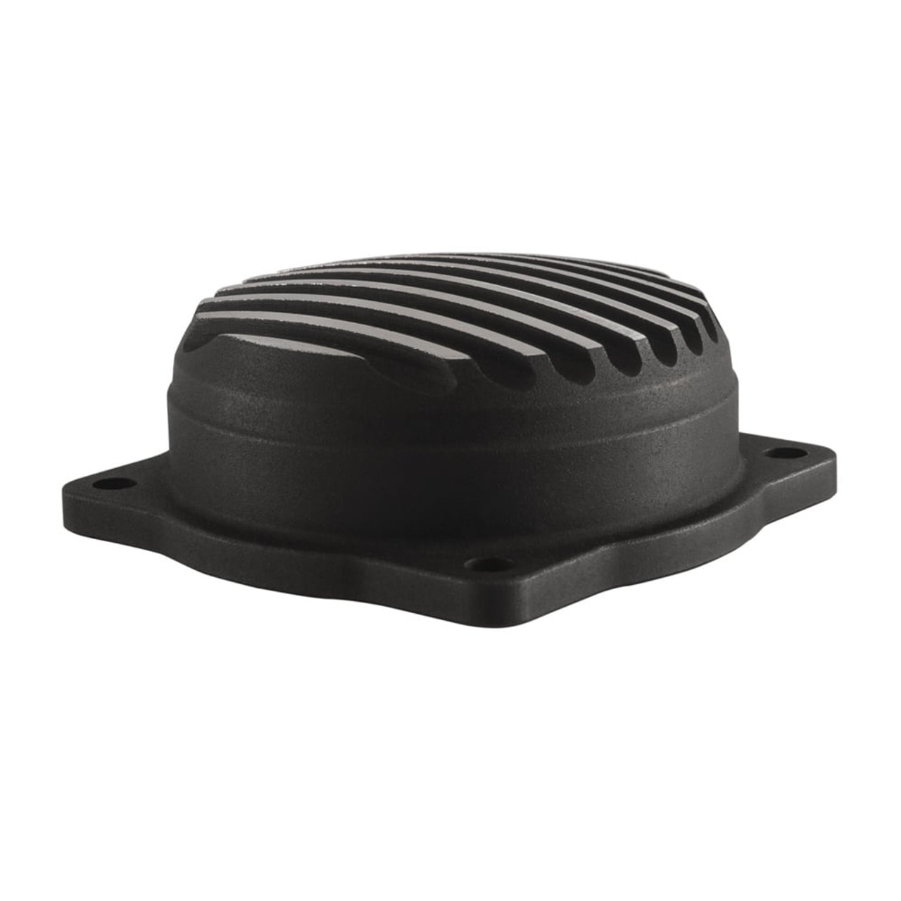 HD CV Finned Carb Top Lid - Finned- Contrast Cut - Black