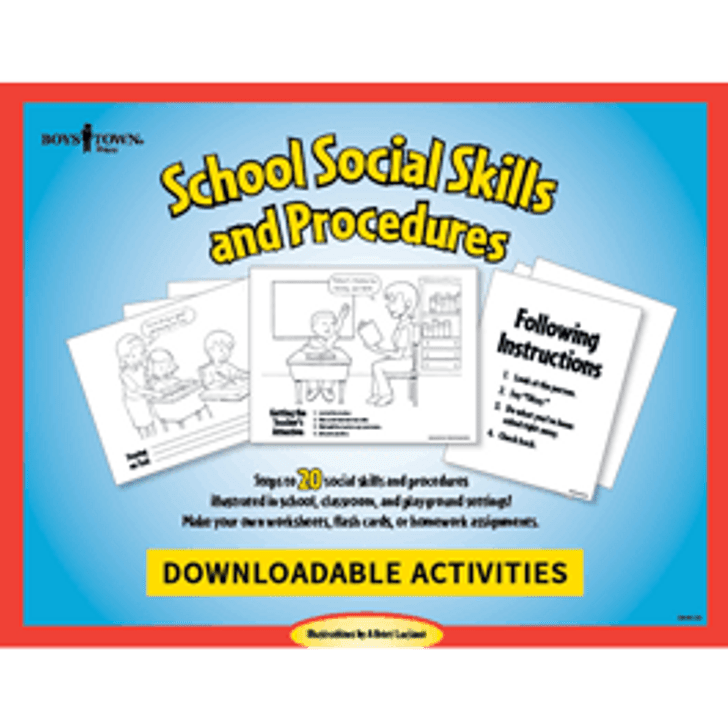 Downloadable Posters: School Social Skills and Procedures