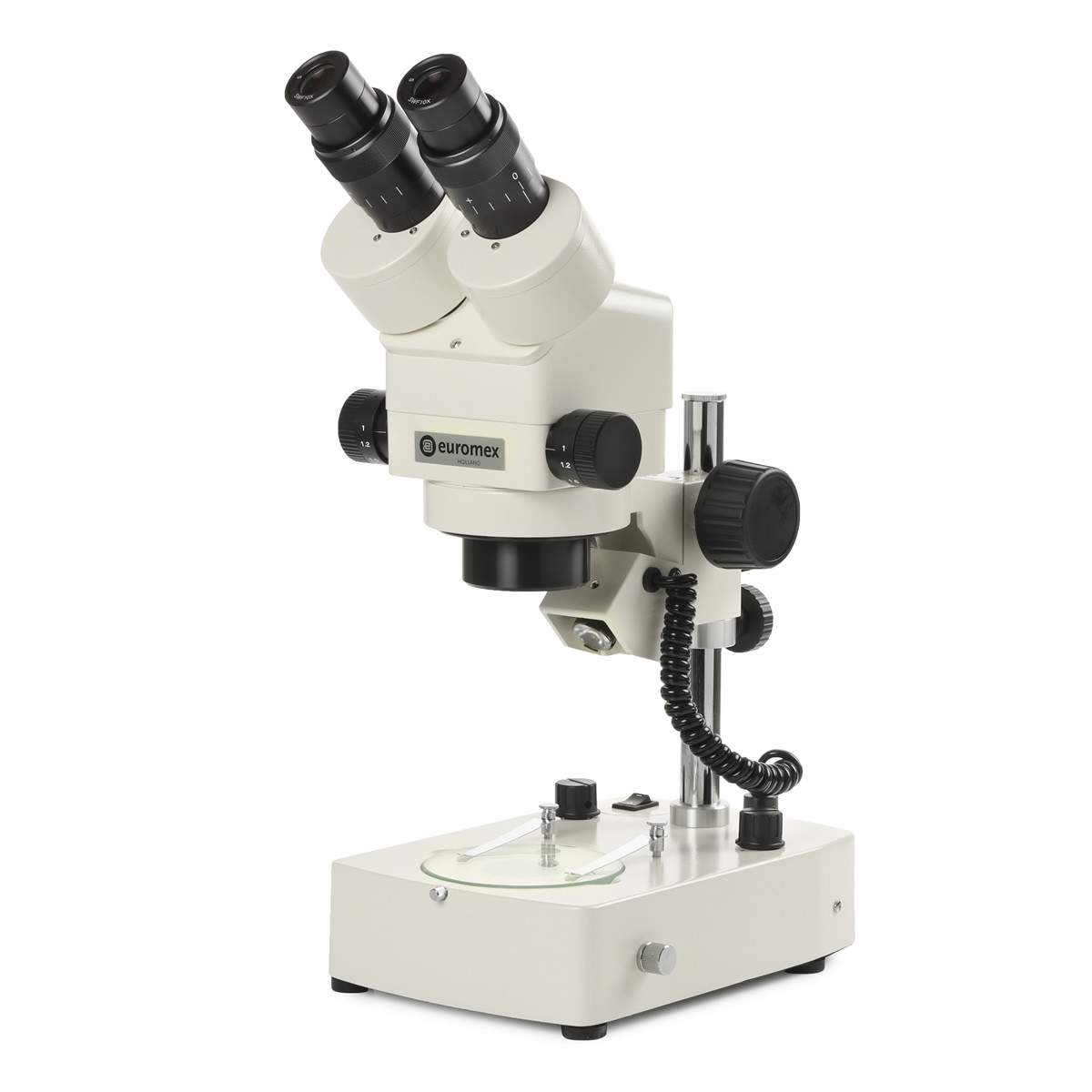 Euromex Z Series Stereo Zoom Microscope on Illuminated Pillar