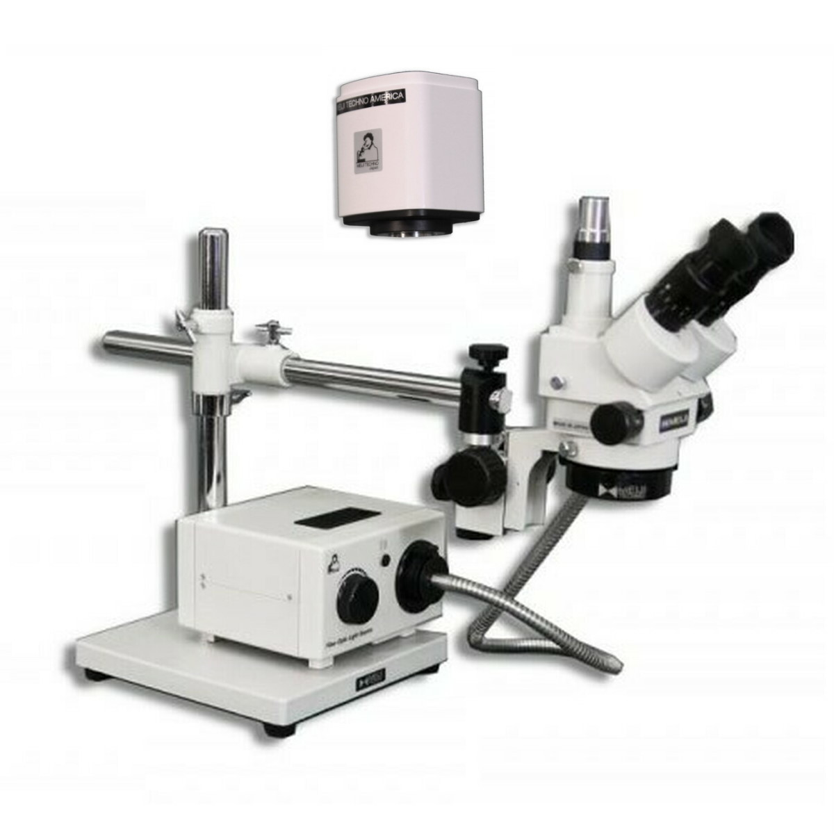 Meiji SMT Zoom Stereo Digital Microscope Package on Boom Stand for